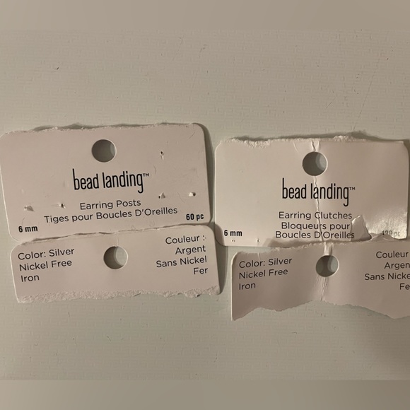 Black, brown and white rainbow polymer clay studs - Picture 2 of 2